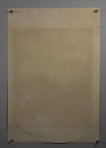 Artwork by Mati Basis, Composition in green, Made of Color etching on laid paper