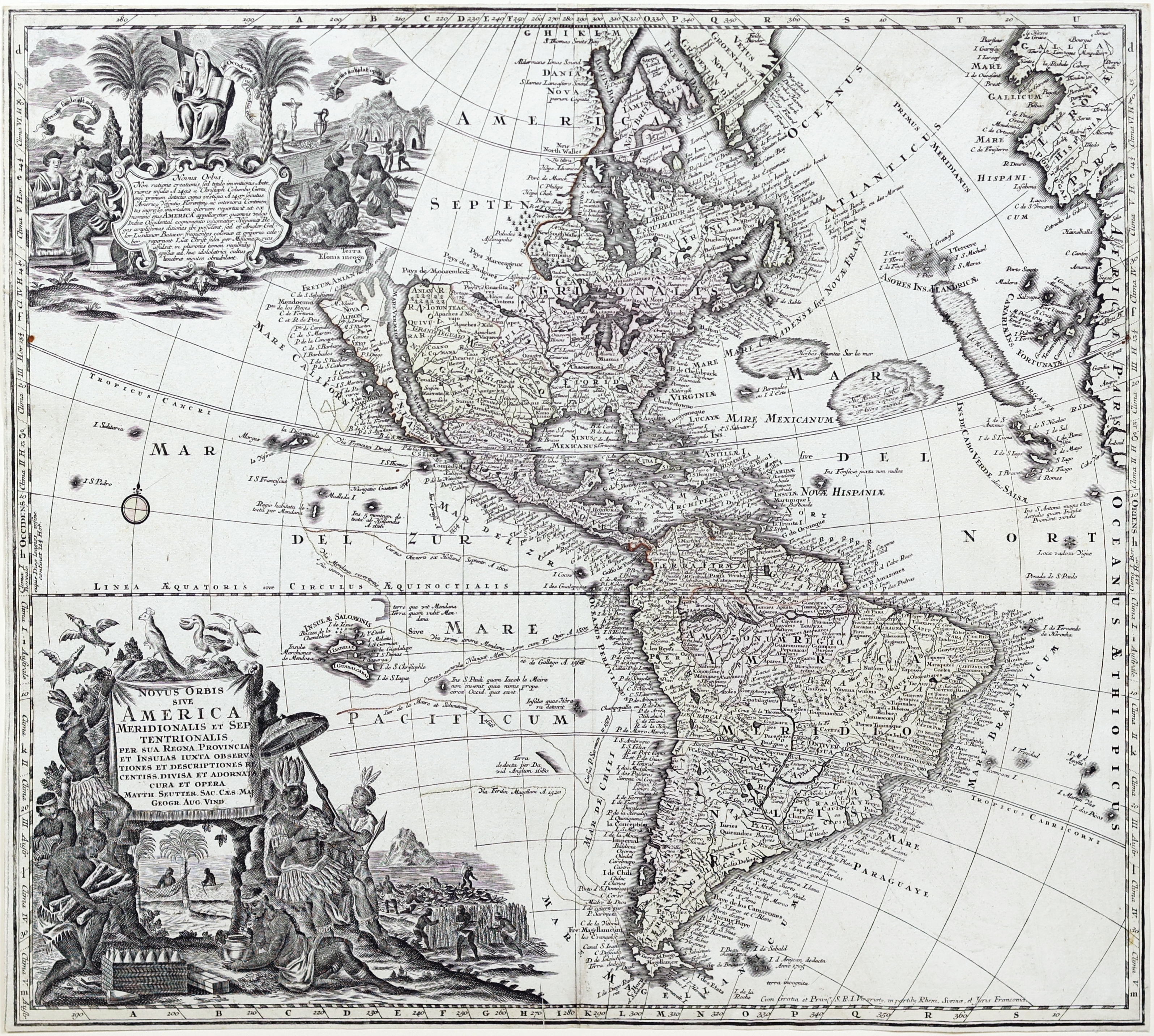 Georg Matthäus Seutter | seutter Map, Novus Orbis sive America | MutualArt