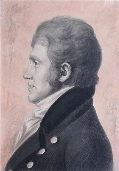 Portrait of an American Gentleman by Charles-Balthazar-Julien Fevret de Saint-Memin