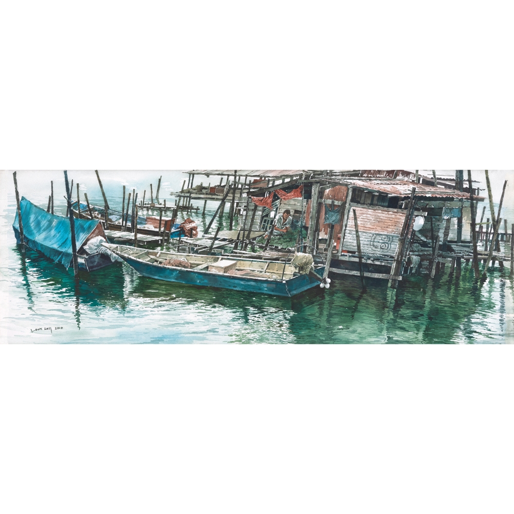 Artwork by Yong Look Lam, Kuala Kemaman Terengganu, Made of watercolour on paper