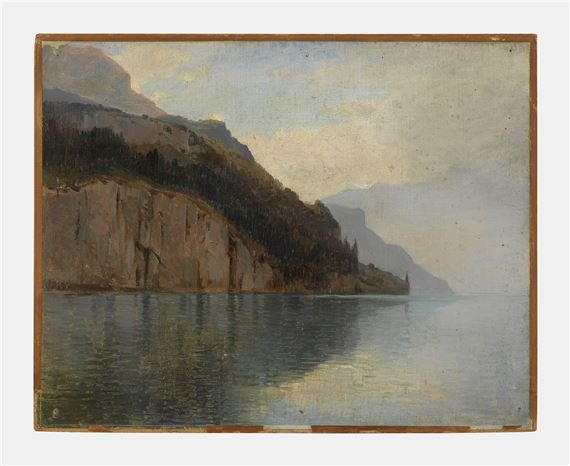 Rocher de Schiller, lac des Quatre-Cantons by Louis-Auguste Veillon