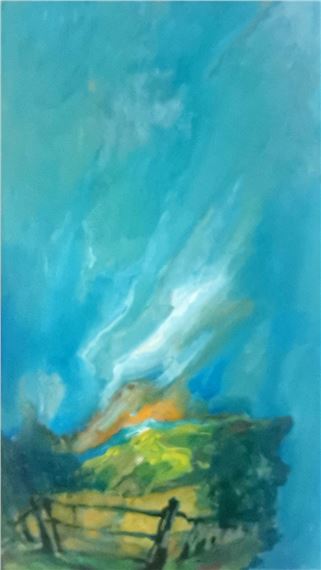 Paysage à la barrière