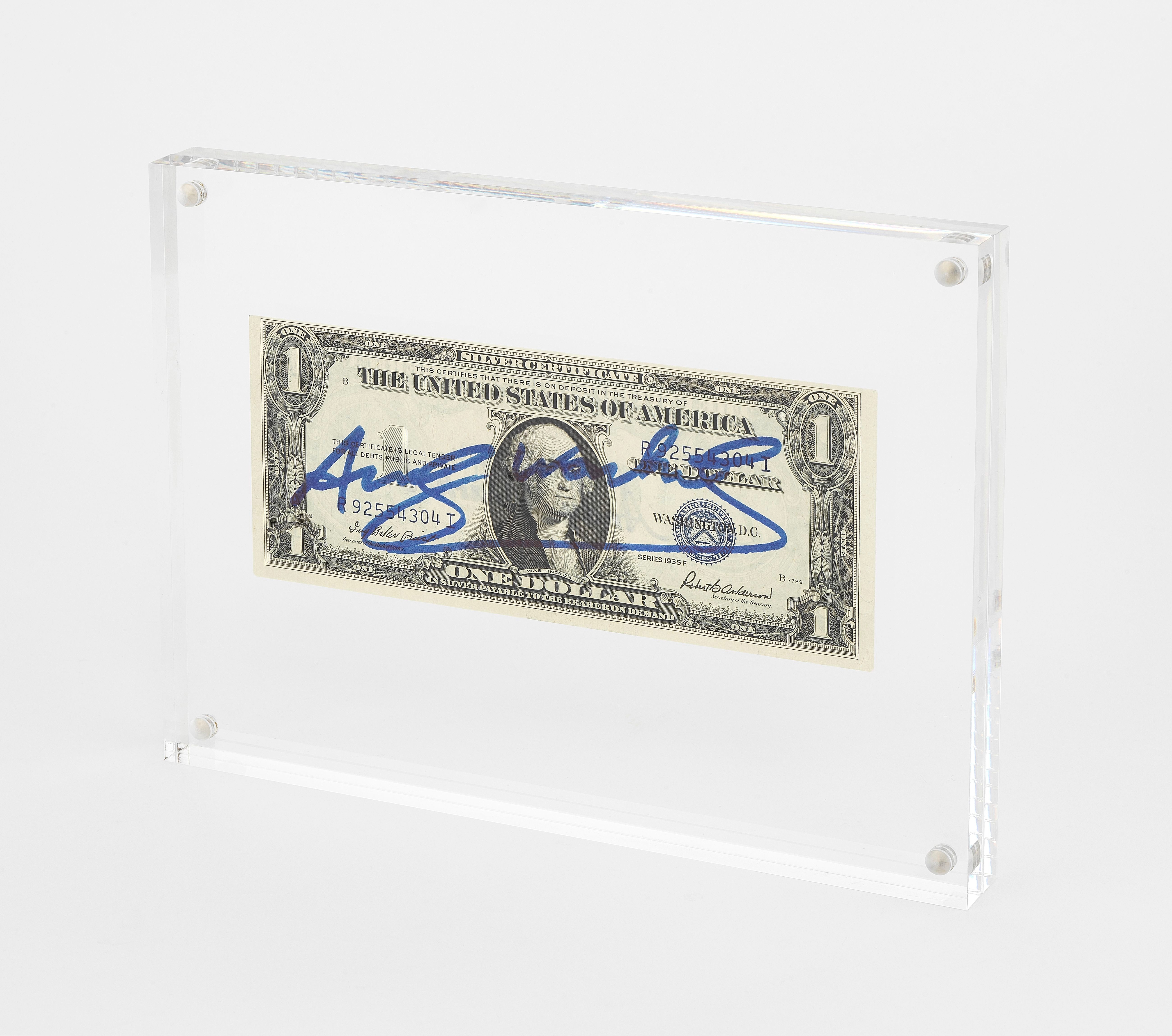 One dollar by Andy Warhol