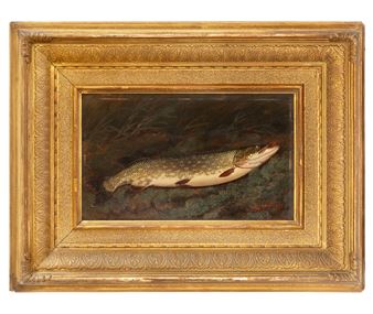 A pike on a bank - J.g. Jangett