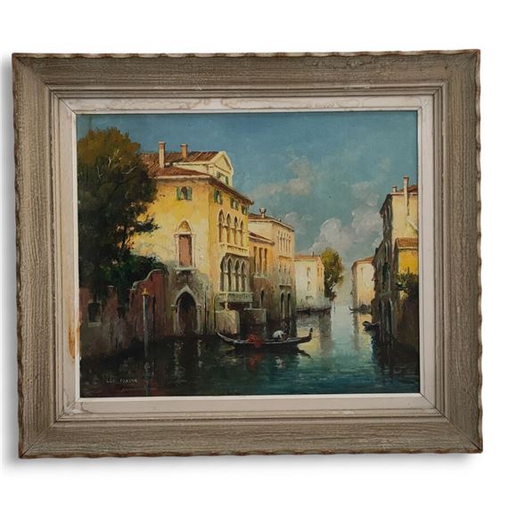 Venise, gondole sur le canal by Leo Fontan
