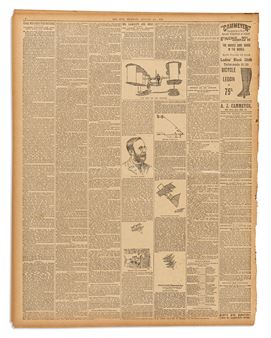 (AVIATION.) Group of illustrated aviation accounts from before the Wright Brothers. - Wright Brothers