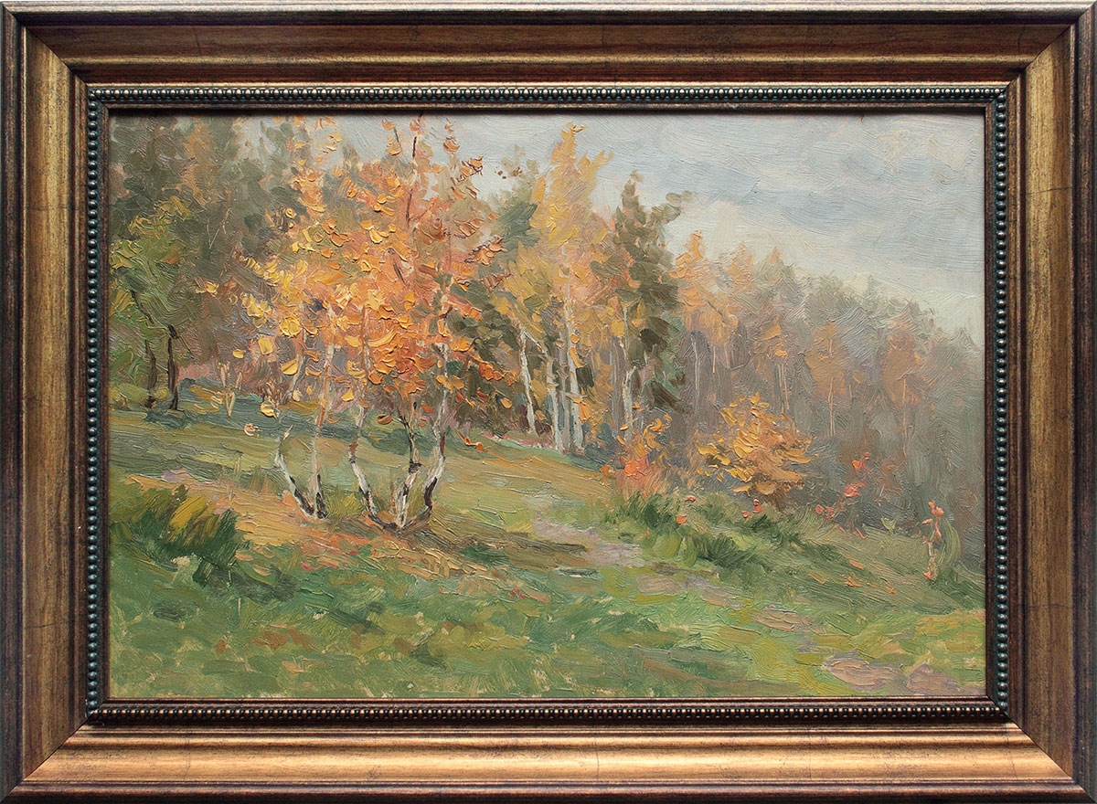 Artwork by Smirnov Gleb Borisovich, Autumn, Made of Oil on cardboard