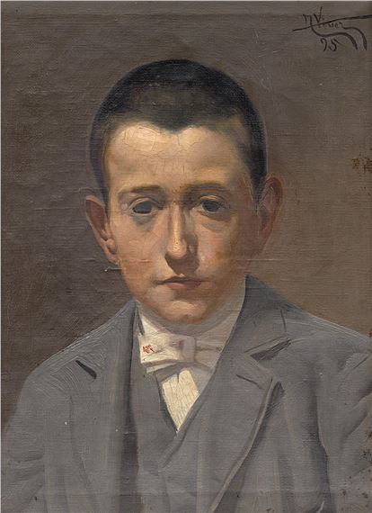 PORTRAIT OF A BOY by Tomàs Viver  Aymerich, 1895