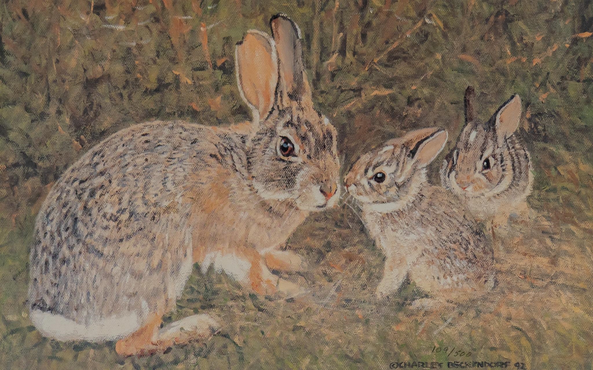 Charles Beckendorf | (2) Rabbit Lithographs | MutualArt