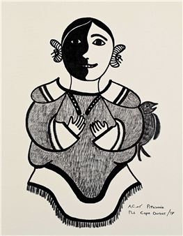 Untitled - Portrait of a Woman - Pitaloosie Saila
