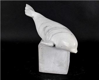 【Napatchie Noah】彫刻 イヌイットアート 石彫 ホエール オブジェ Napatchie Noah | 15 Artworks at Auction | MutualArt