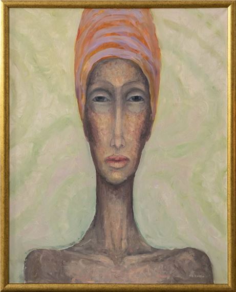 Woman in a turban by Iza Starega