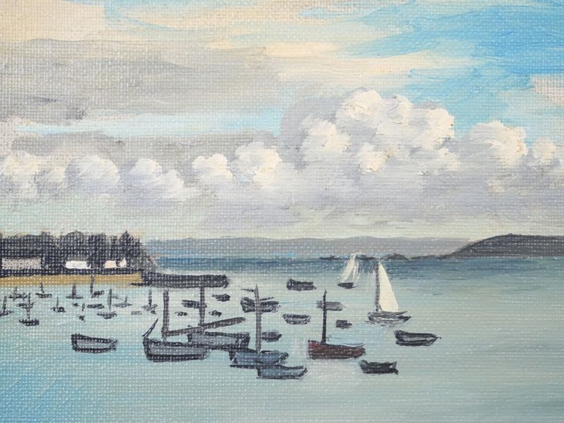 Georges Rohner | Sailboats at sea (2023) | MutualArt