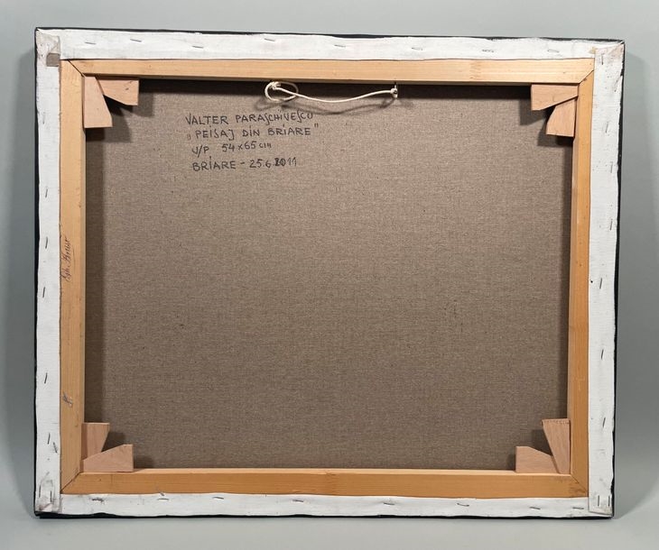 Artwork by Valter Paraschivescu, Briare landscape, Made of Oil on canvas