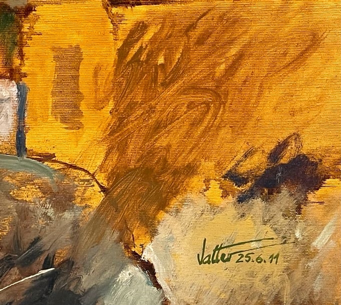 Artwork by Valter Paraschivescu, Briare landscape, Made of Oil on canvas