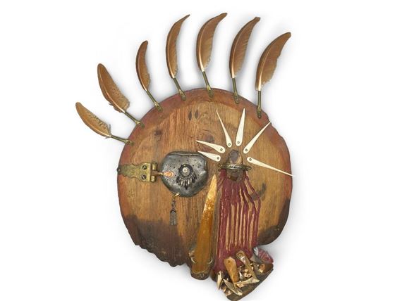 F. Del Guercio Mixed-Media Mask