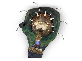 Del Guercio Mixed-Media Mask - Ferdinando Del Guercio