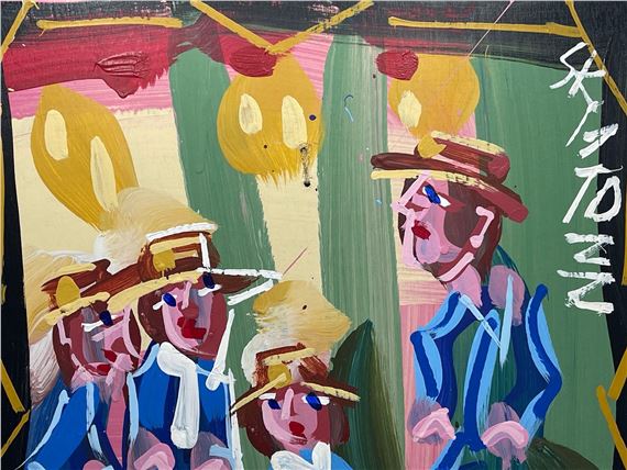 Steve Keene | Steve Keen. Oil/Board | MutualArt