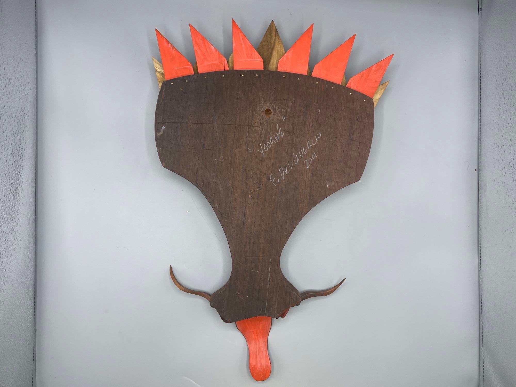 Artwork by Ferdinando Del Guercio, F. Del Guercio Carved Teak Mask