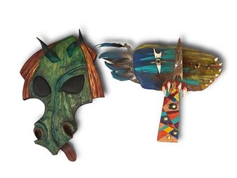 Two Del Guercio Masks - Ferdinando Del Guercio