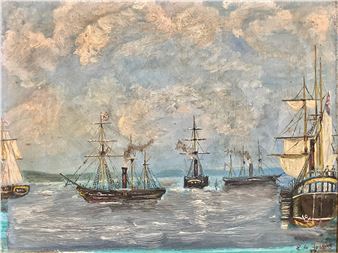 The Royal Mail Steam Packet, Southampton Water - E. de Prage