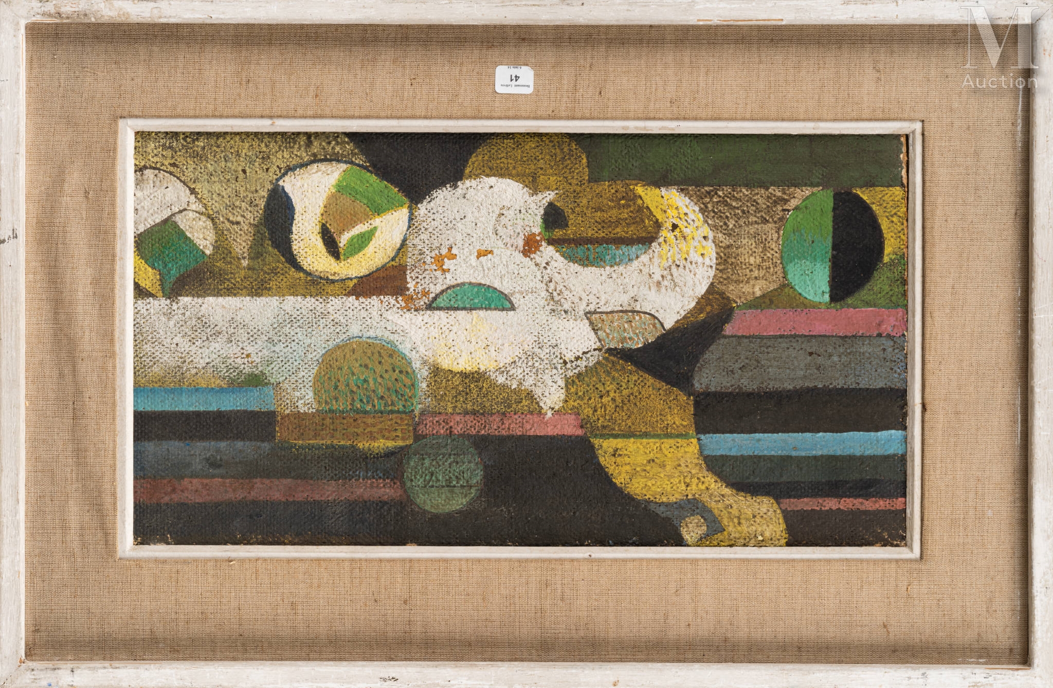 Artwork by Andre Sologoub, Composition abstraite, Made of Oil on strong cardboard