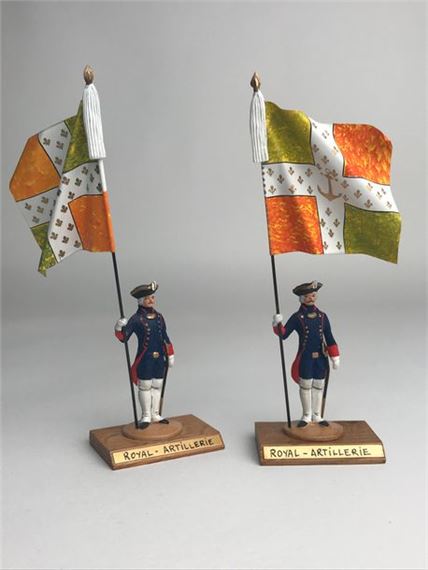 Figurine Guy Renaud - Officier D'Artillerie Français - Plomb Peint 1:32 (60mm)
