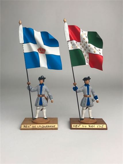 Figurine Guy Renaud – Etendard Du Prince De Talmond – Plomb Peint 1/32 (60mm)