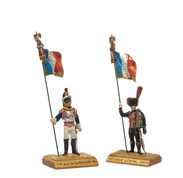 officier d'artillerie à cheval de la Garde Impériale Stock Photo