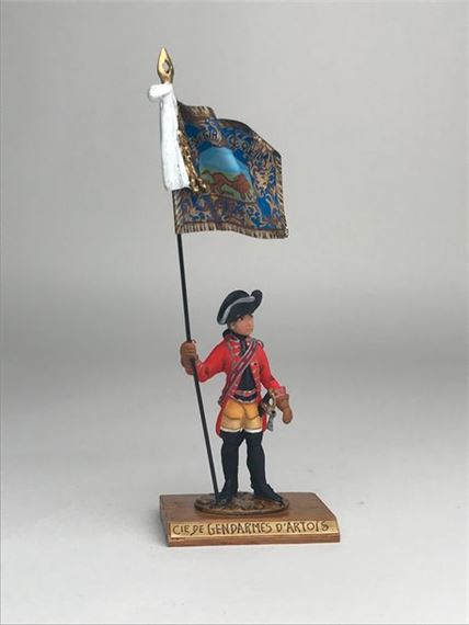 Figurine Guy Renaud – Etendard Du Prince De Talmond – Plomb Peint 1/32 (60mm)