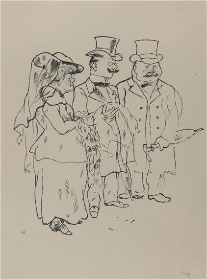 Hinterbliebene by George Grosz, 1921