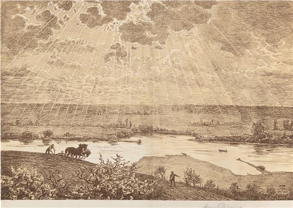 Mainlandschaft by Hans Thoma, 1900