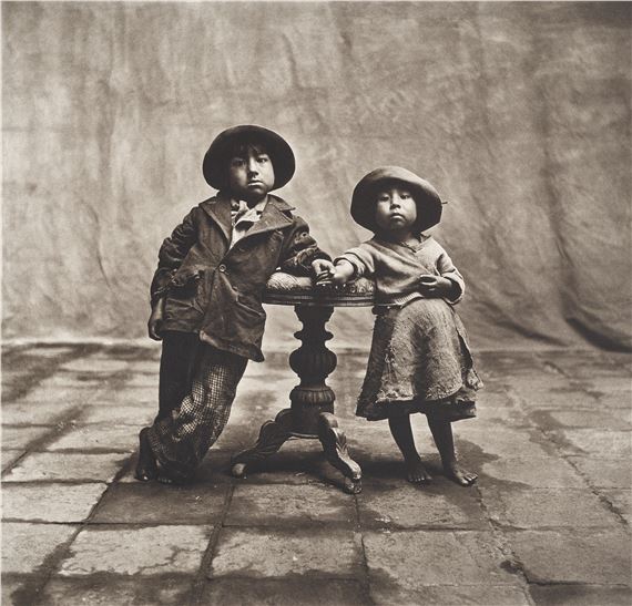 Cuzco Children, Peru 1948 by Irving Penn, printed 1978