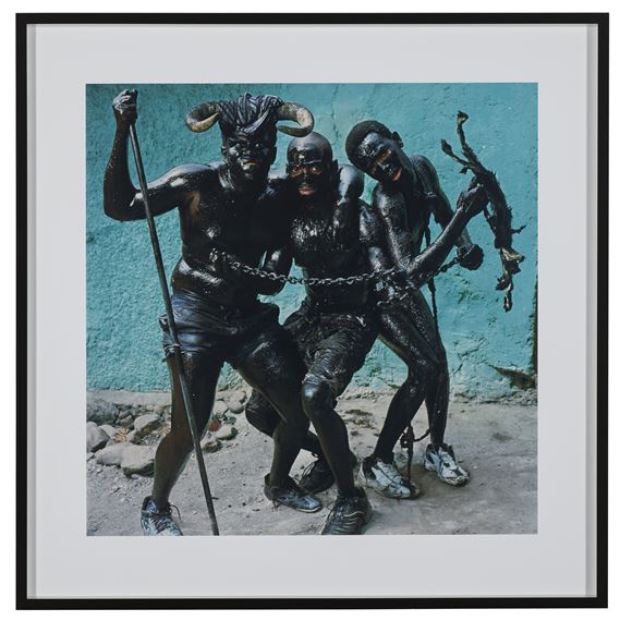 Three Men with Chains, Jacmel, Haiti, 2004 by Phyllis Galembo, 2004