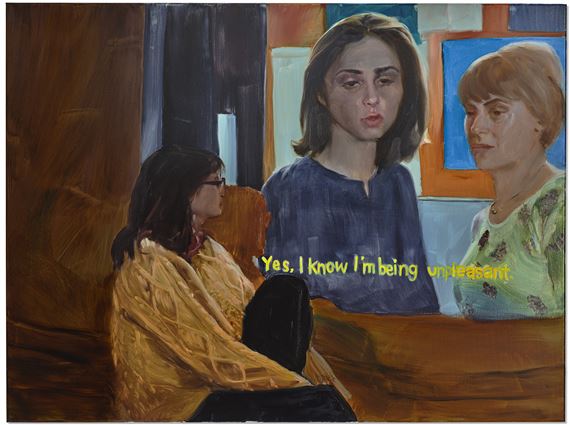 I know I'm being unpleasant by Jenna Gribbon, Painted in 2021