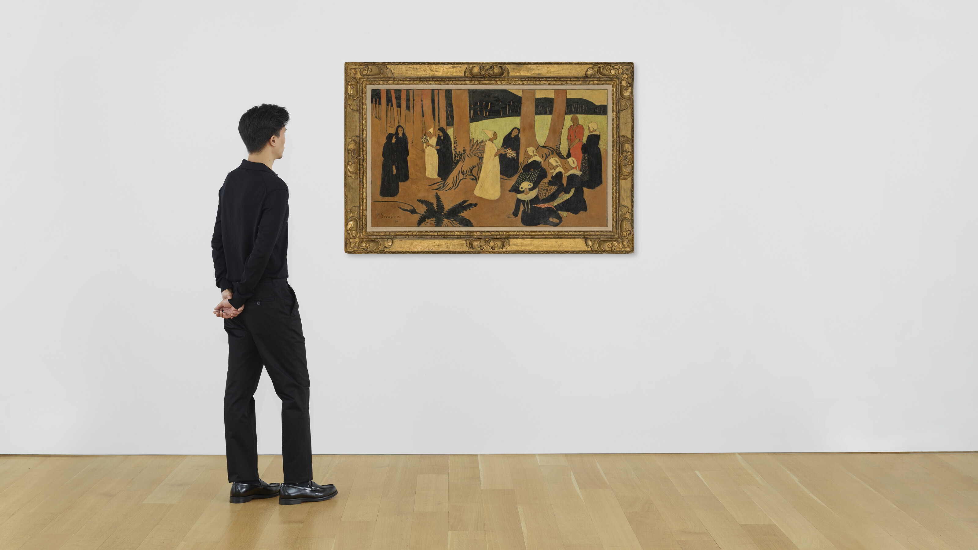 Artwork by Paul Sérusier, Promenade dans les bois de Châteauneuf, Made of oil on canvas