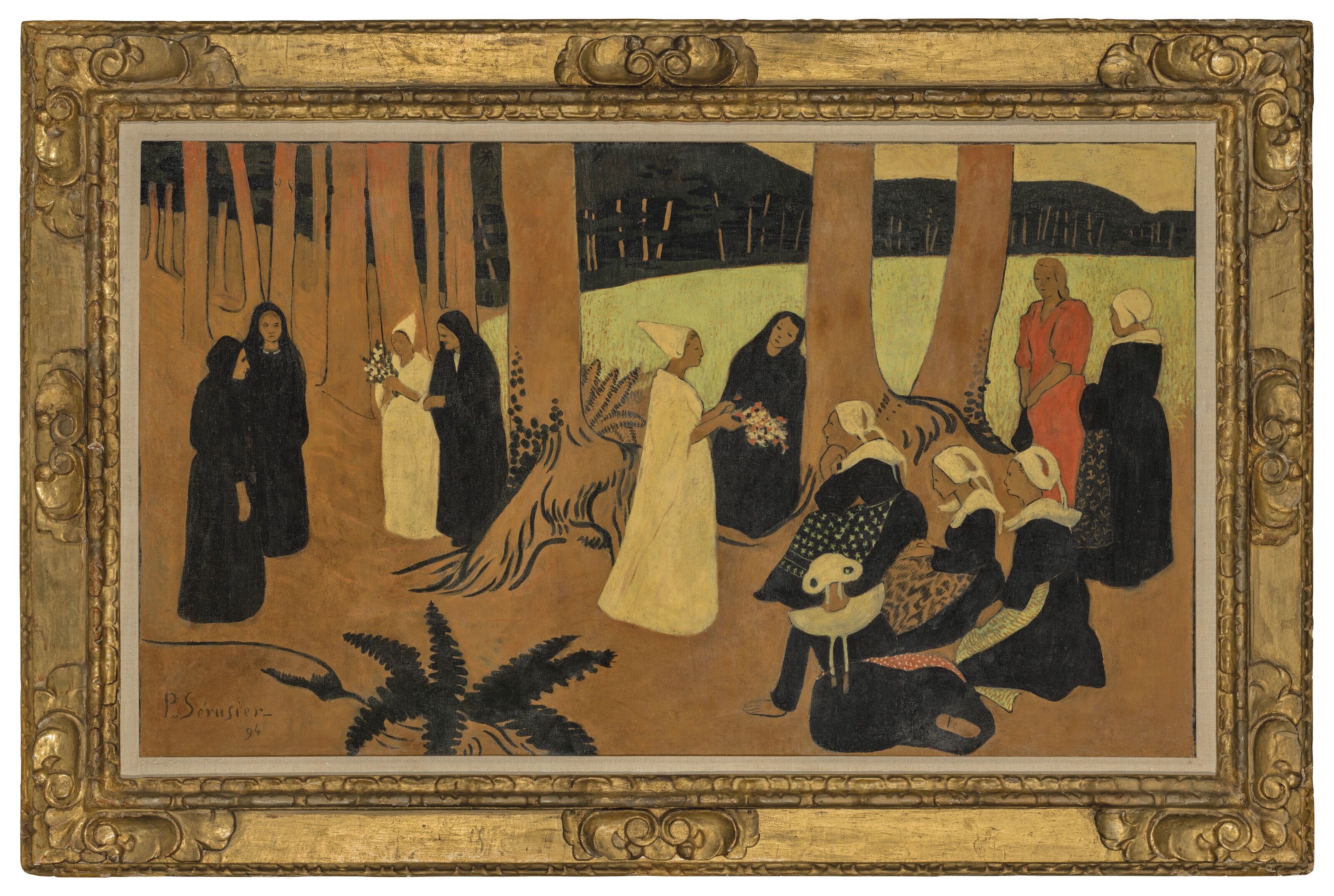 Artwork by Paul Sérusier, Promenade dans les bois de Châteauneuf, Made of oil on canvas