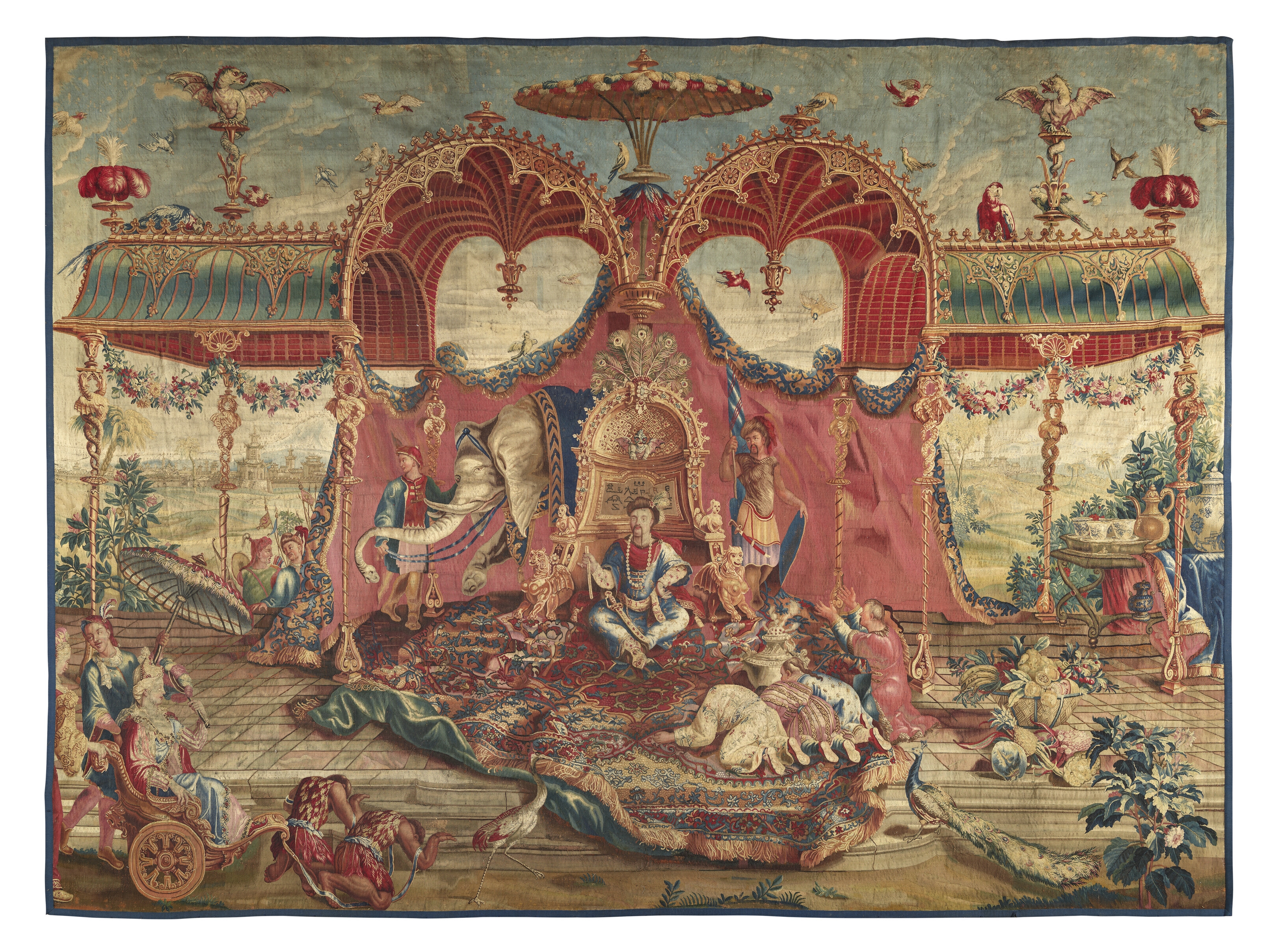 Audience with the Emperor', A Louis XIV tapestry, from the series