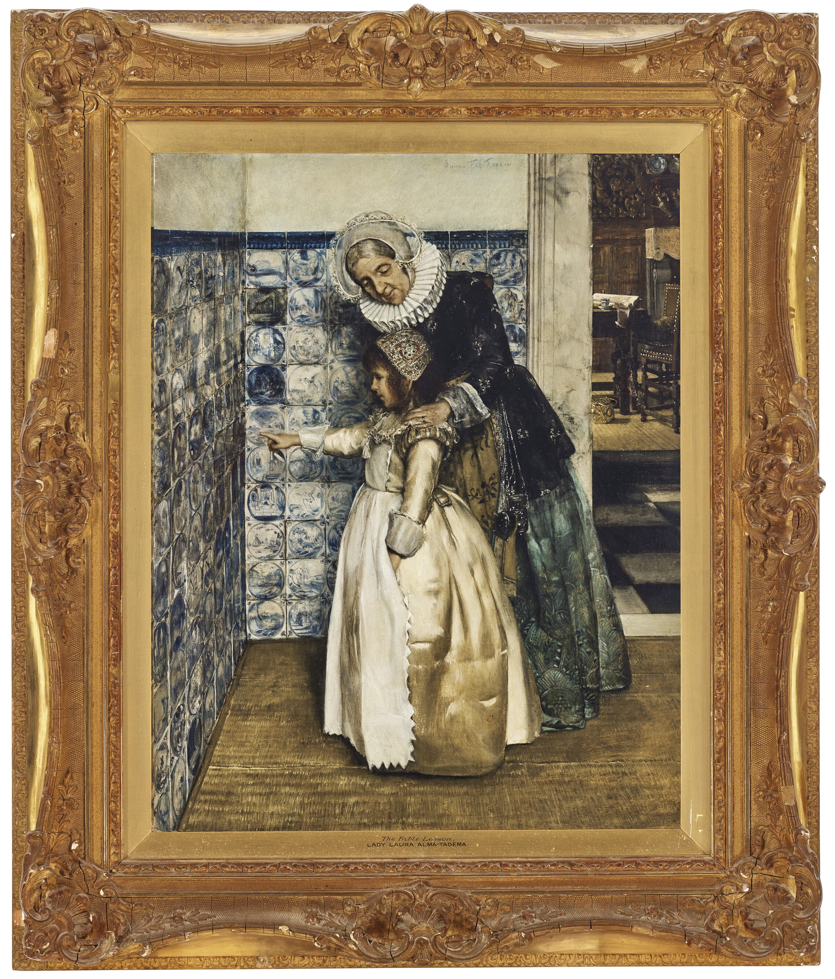 Laura Alma-Tadema | The Bible Lesson | MutualArt