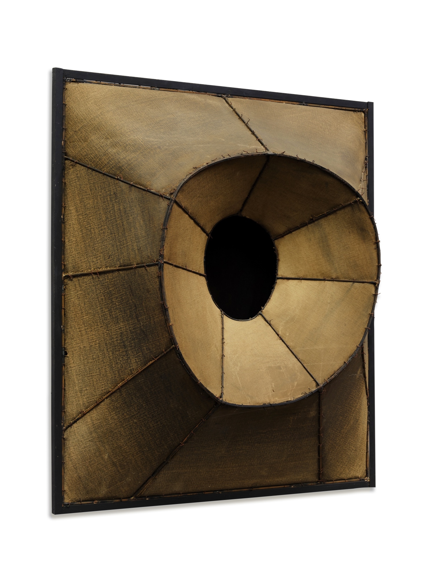 Artwork by Lee Bontecou, Untitled, Made of welded steel, canvas and wire
