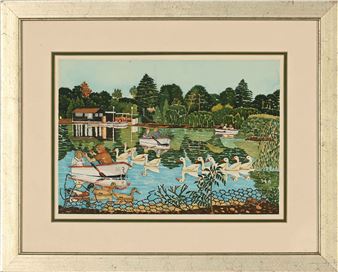 Boating on a Pond with Ducks - Fikile Maseko