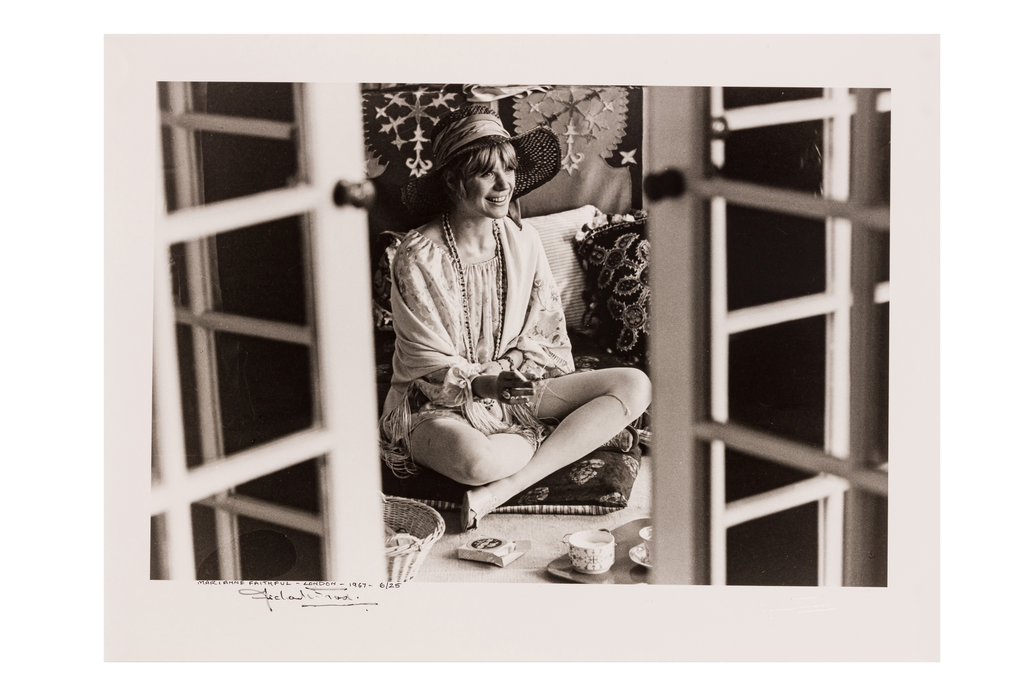 Artwork by Michael Ward, MARIANNE FAITHFULL, Made of Silver gelatin prints