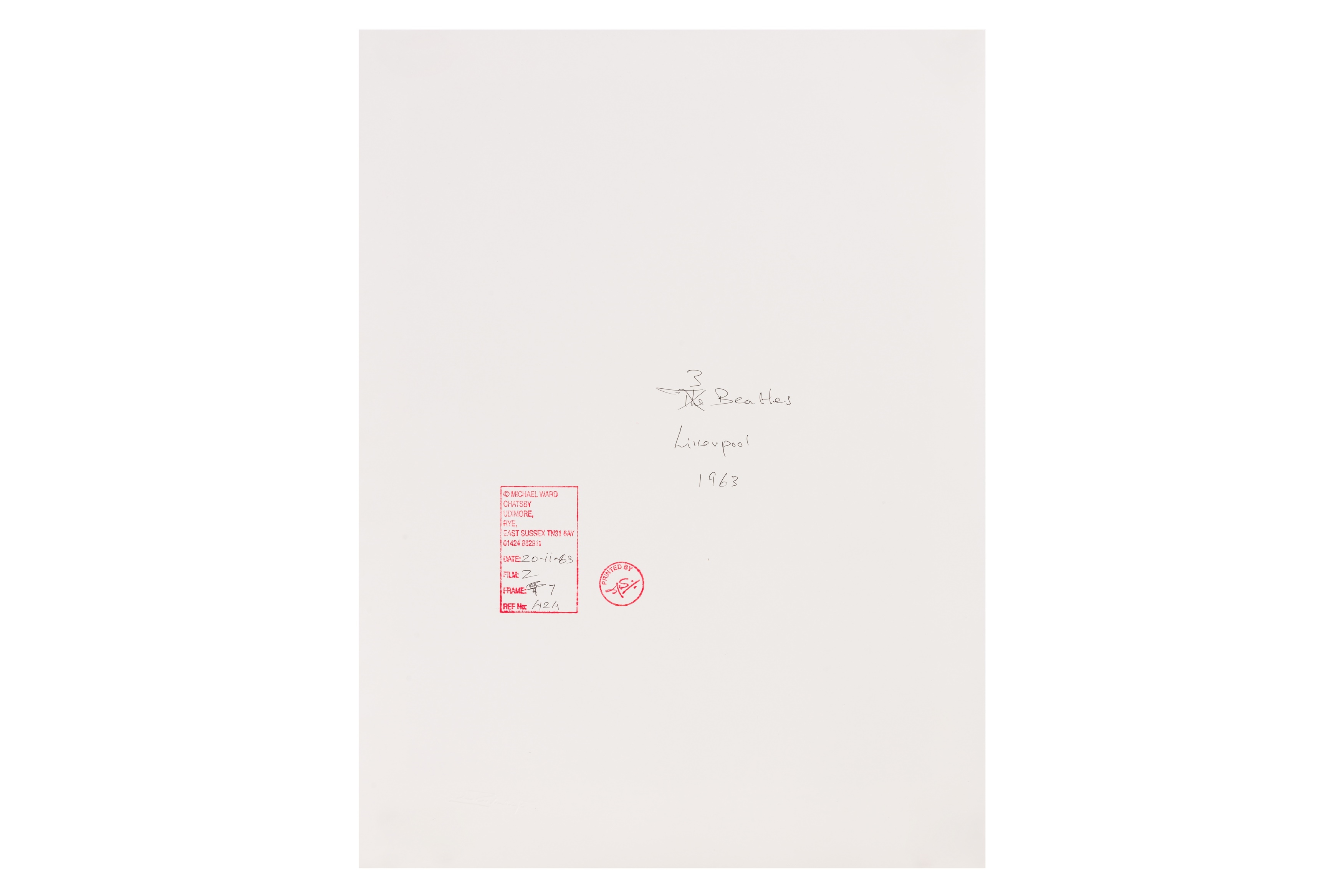 Artwork by Michael Ward, THE BEATLES, Made of silver gelatin prints