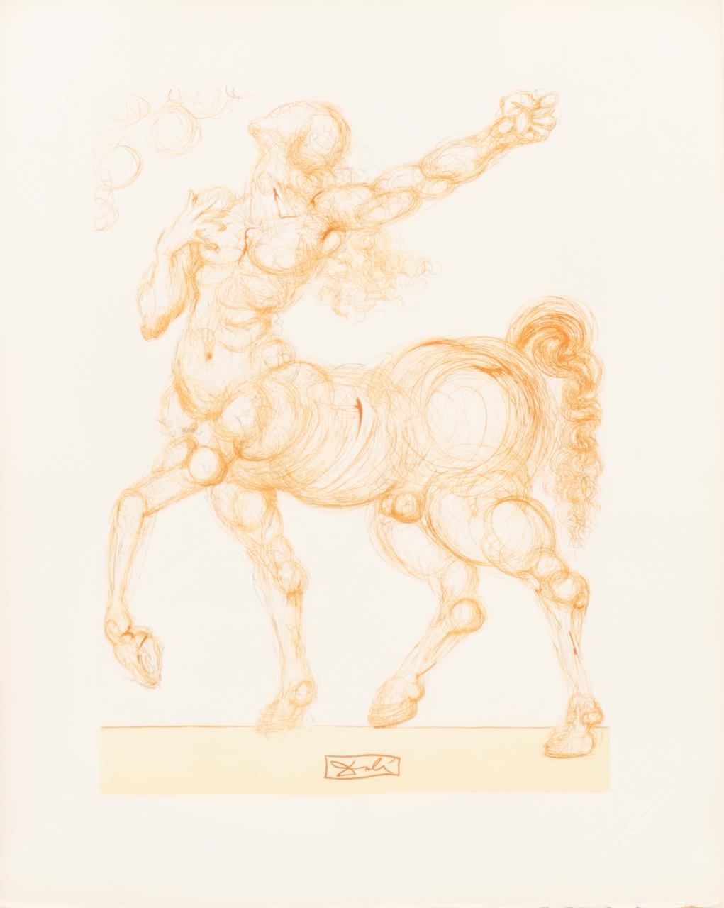 Salvador Dalí | Hell Canto 26 or Centaur from The Divine Comedy series ...