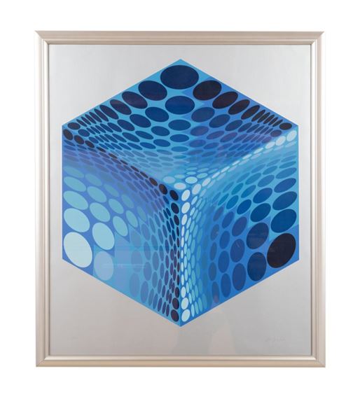 Victor Vasarely Cube Art