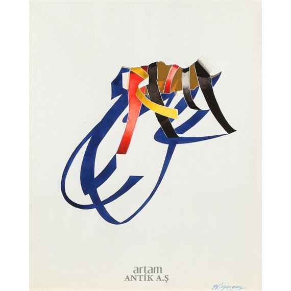 "Ribbon" by Burhan Doğançay, 1984