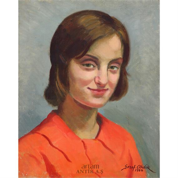 Portre by Şeref Akdik, 1964