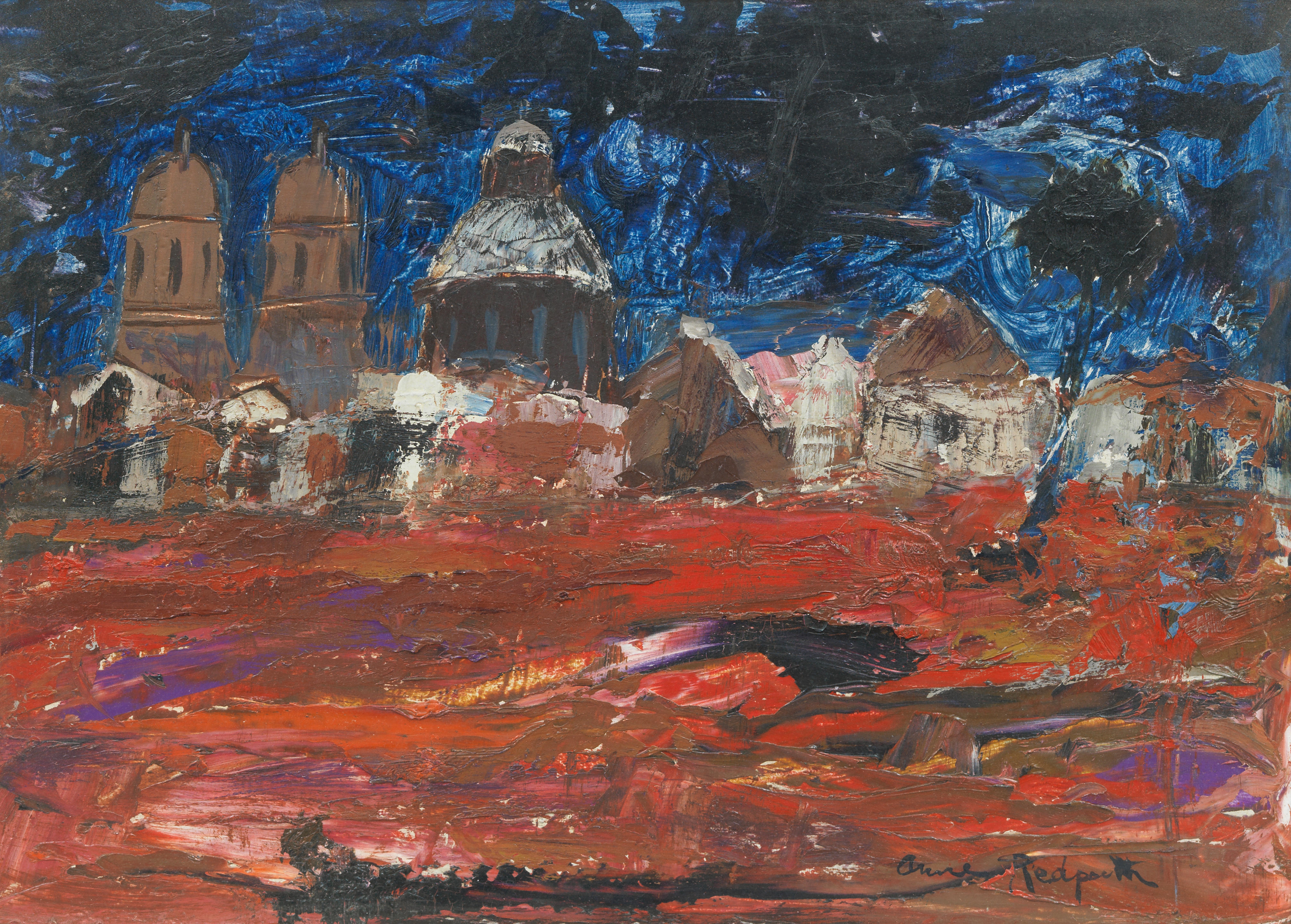 Anne Redpath | Hill Village | MutualArt