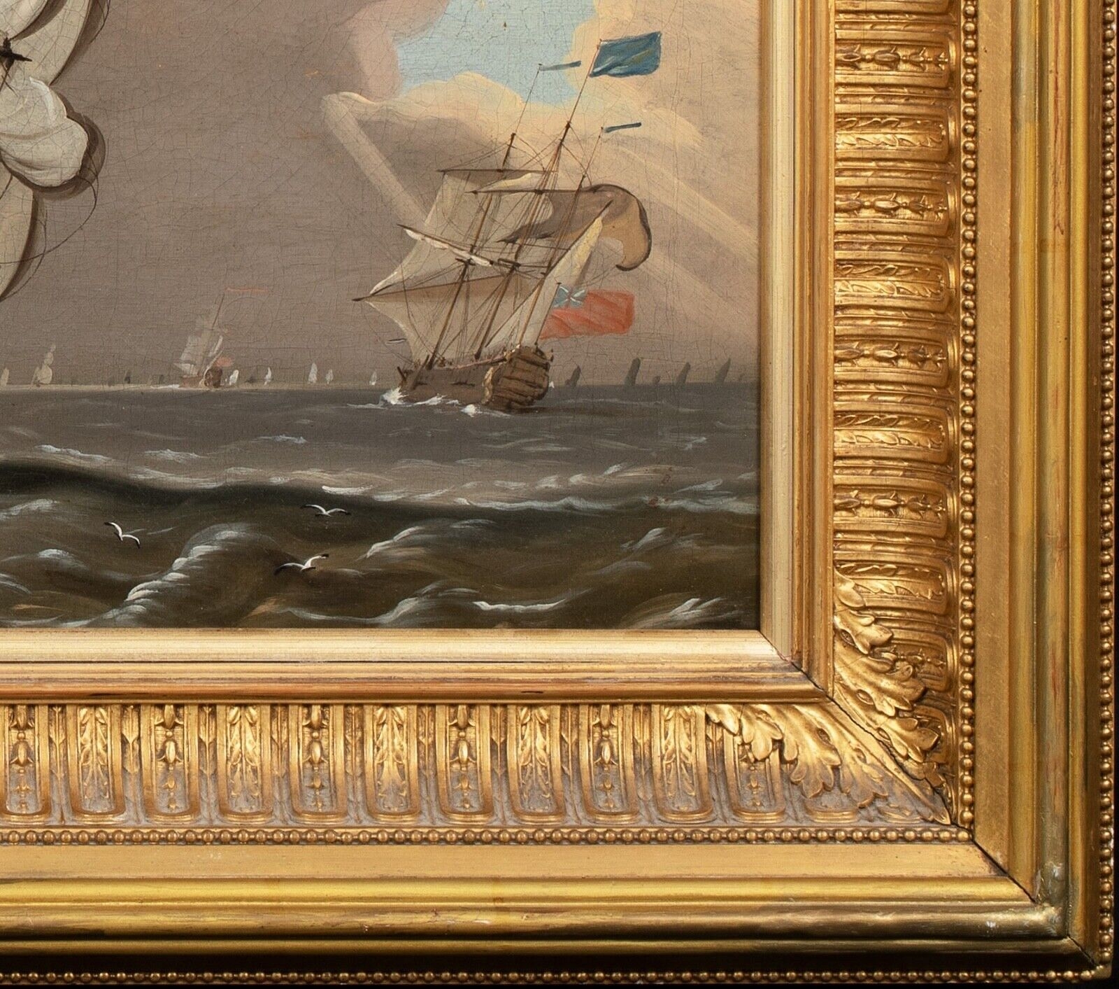 Artwork by Francis Swaine, BRITISH ROYAL NAVY SQUADRON, Made of oil on canvas