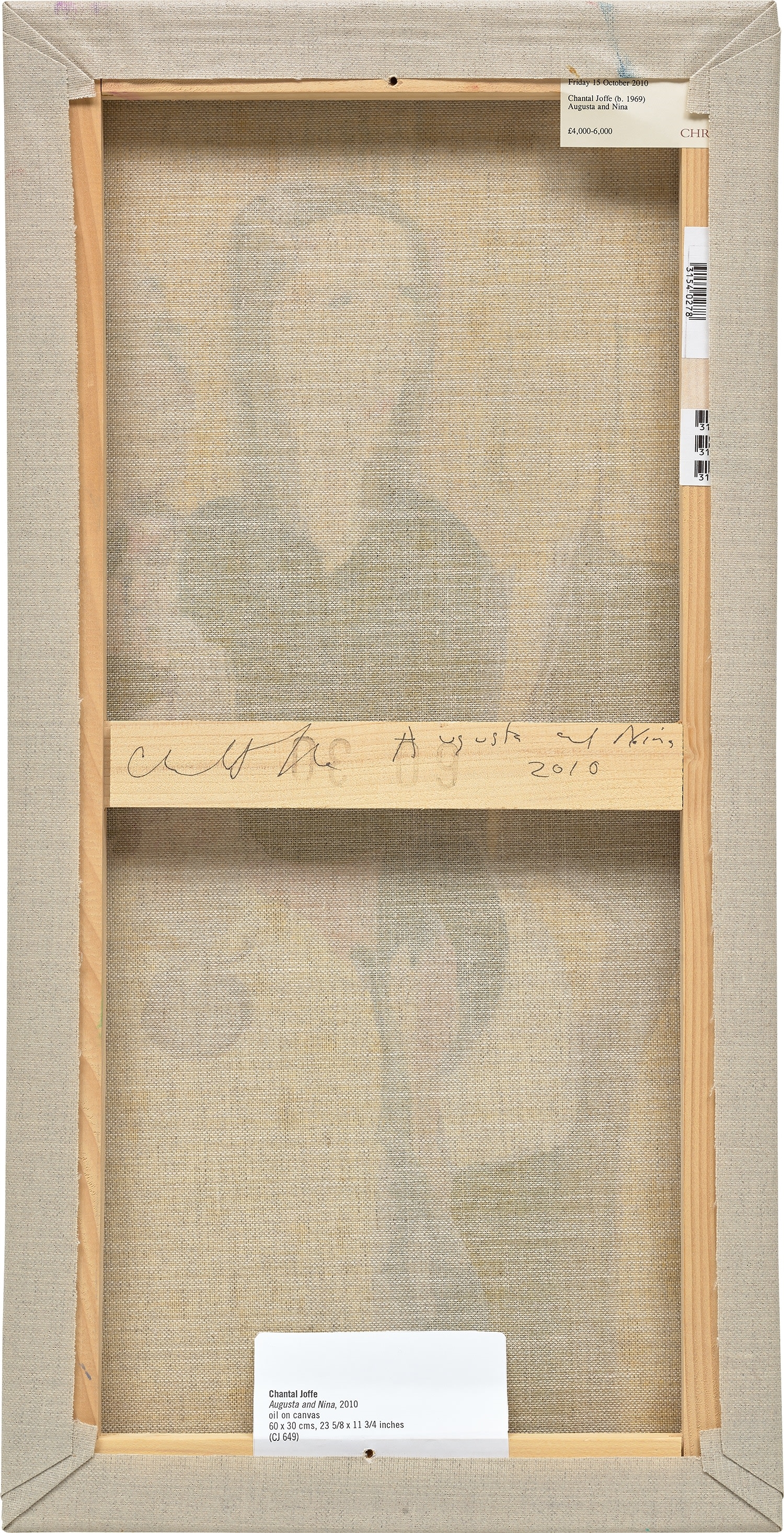 Artwork by Chantal Joffe, Augusta and Nina, Made of oil on canvas